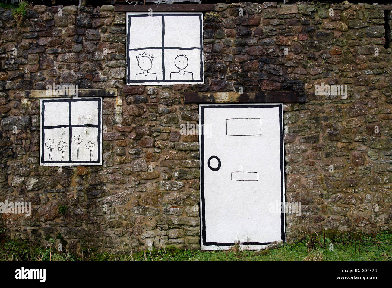 Cartoon windows door hi-res stock photography and images - Alamy