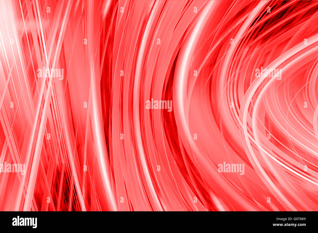 White light trails on a red background Stock Photo - Alamy