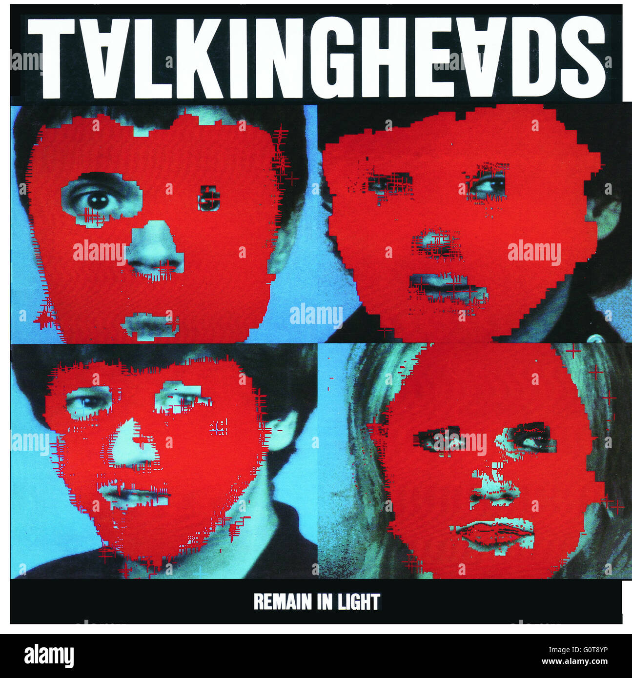 Cover of Talking Heads album "Remain in Light" circa 19980 Stock Photo