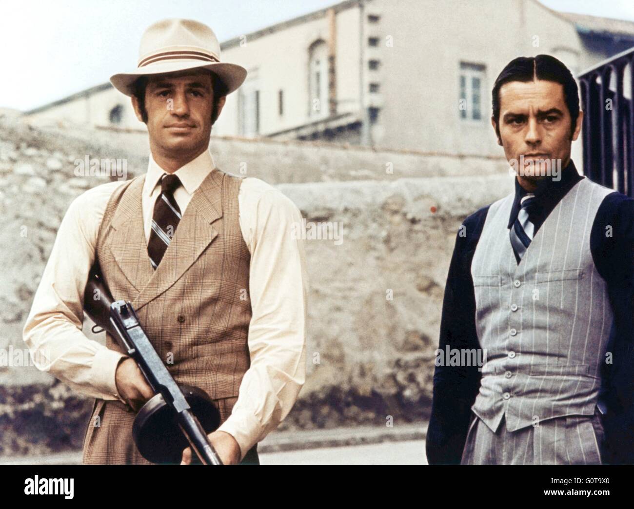 Jean-Paul Belmondo and Alain Delon / Borsalino / 1970 directed by Jacques  Deray (Adel Productions / Paramount Pictures Stock Photo - Alamy