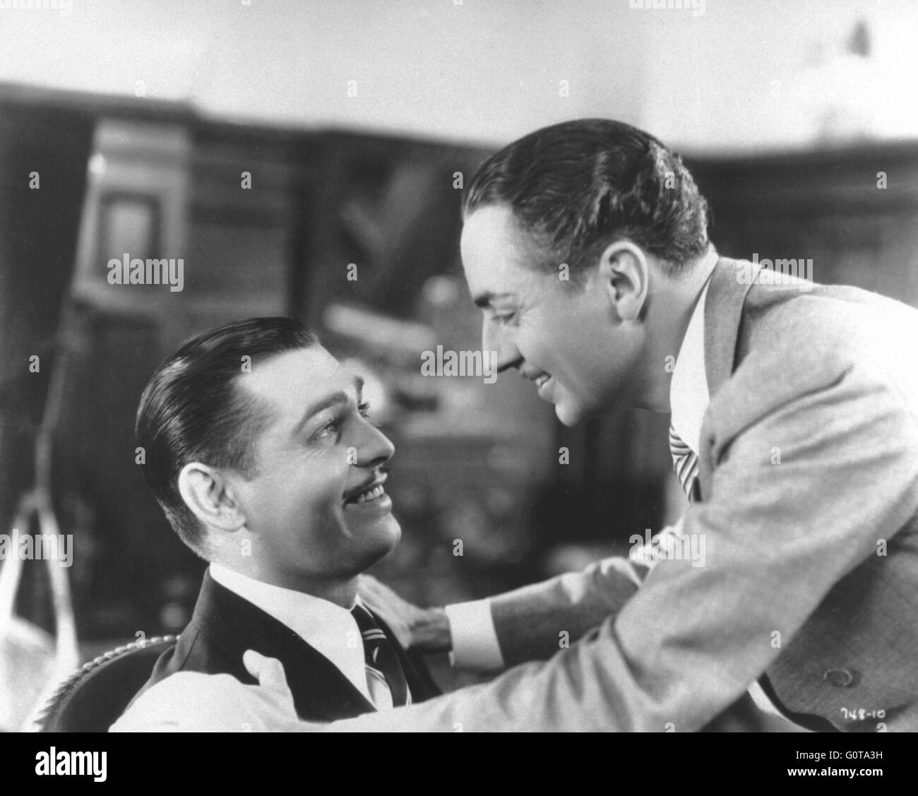 Clark Gable and William Powell / Manhattan Melodrama / 1934 directed by W.S. Van Dyke (Metro-Goldwyn-Mayer) Stock Photo