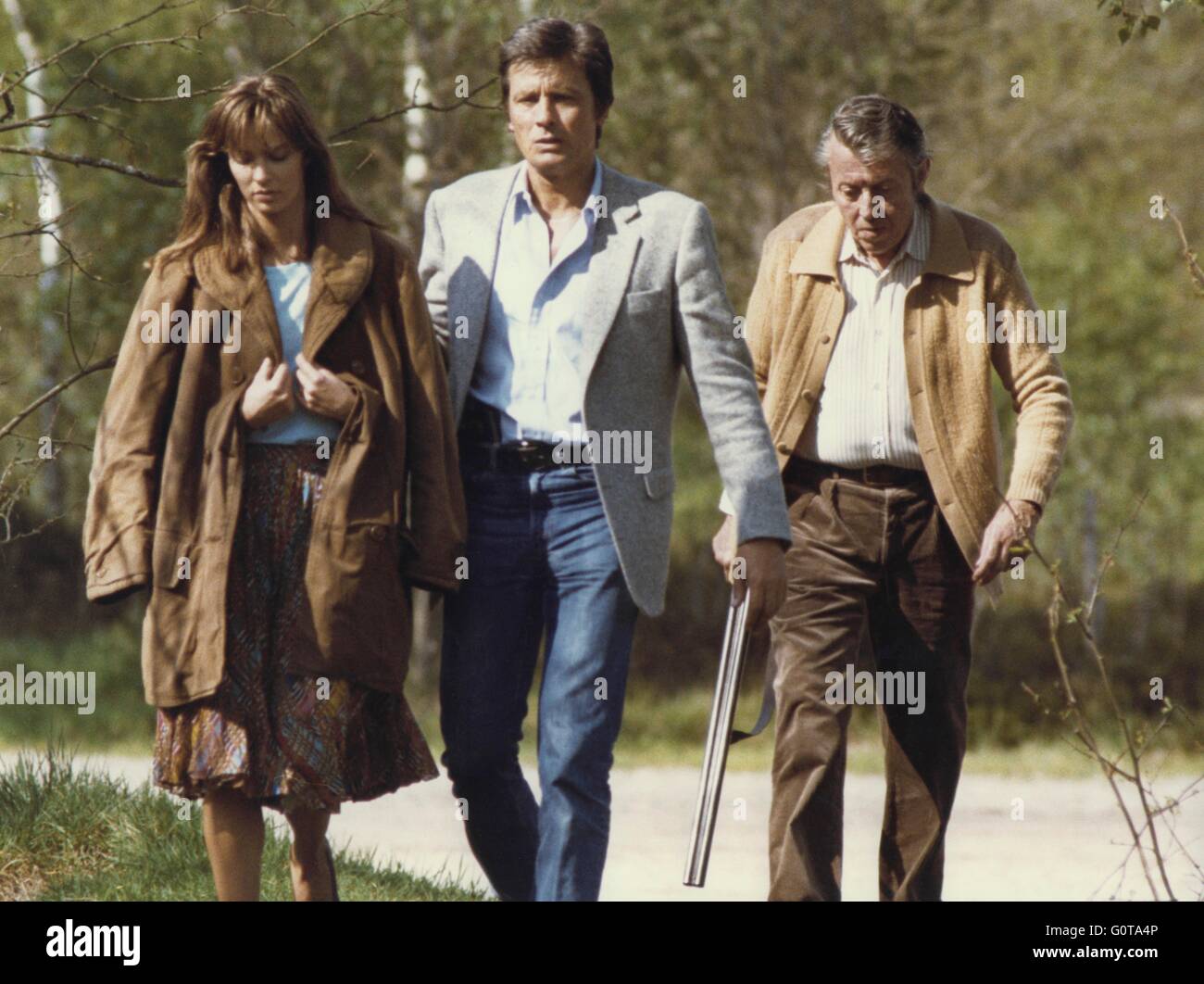 Anne Parillaud, Alain Delon and Michel Auclair / For a Cop's Hide