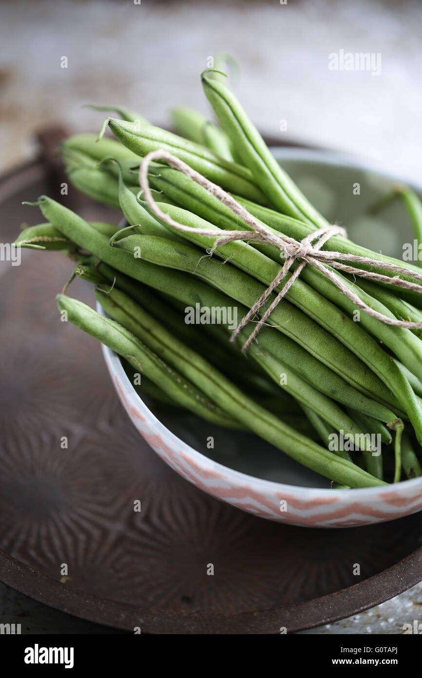 Fresh green beans Stock Photo Alamy