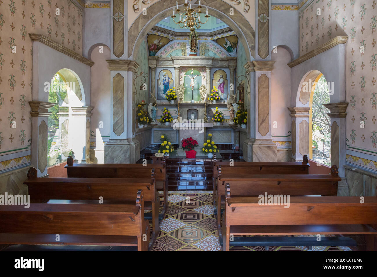Interior Of A Small Wedding Chapel At The Hoteles Centenario