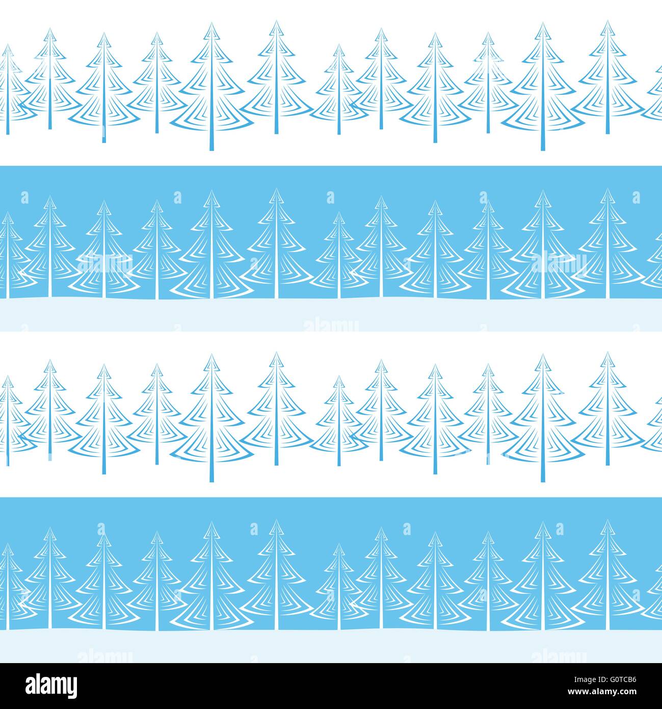 Christmas Trees, Seamless Stock Vector Image & Art - Alamy