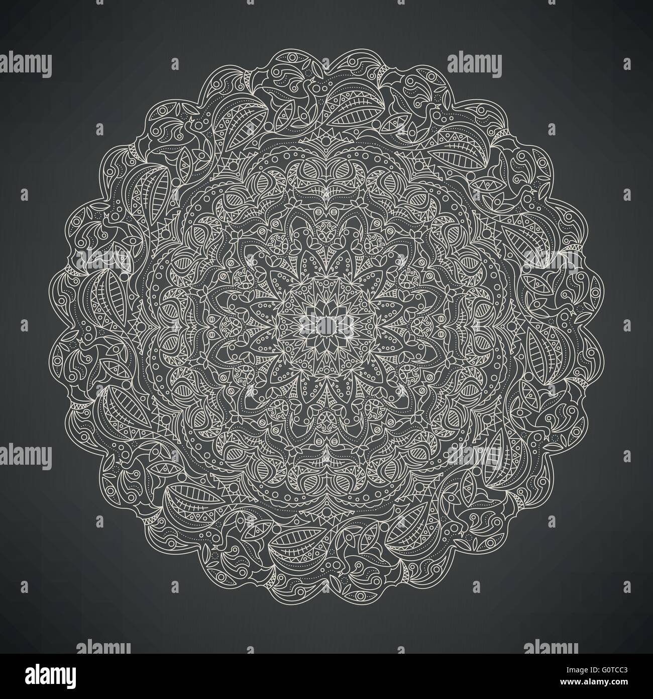 Mandala vector vectors hi-res stock photography and images - Alamy