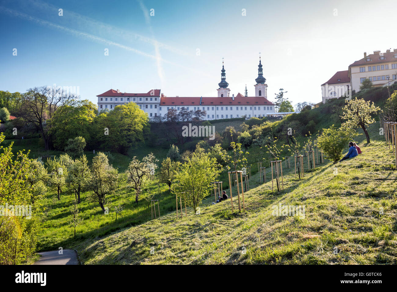 Strahov Monastery, Prague, Bohemia, Czech Republic, Europe Stock Photo