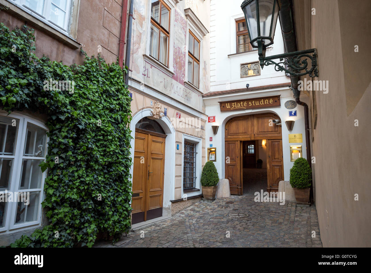 Hotel and restaurant U Zlate Studne, Mala Strana, Prague, Czech