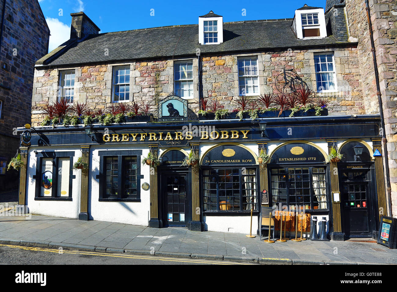 Greyfriars Bobby pub in Edinburgh, Scotland, United Kingdom Stock Photo