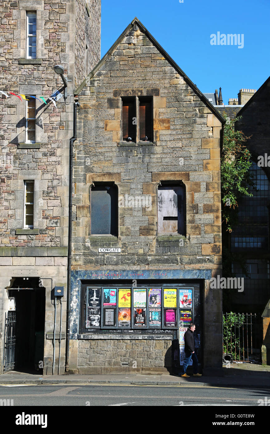 Abandoned building in Cowgate in Edinburgh, Scotland, United Kingdom Stock Photo