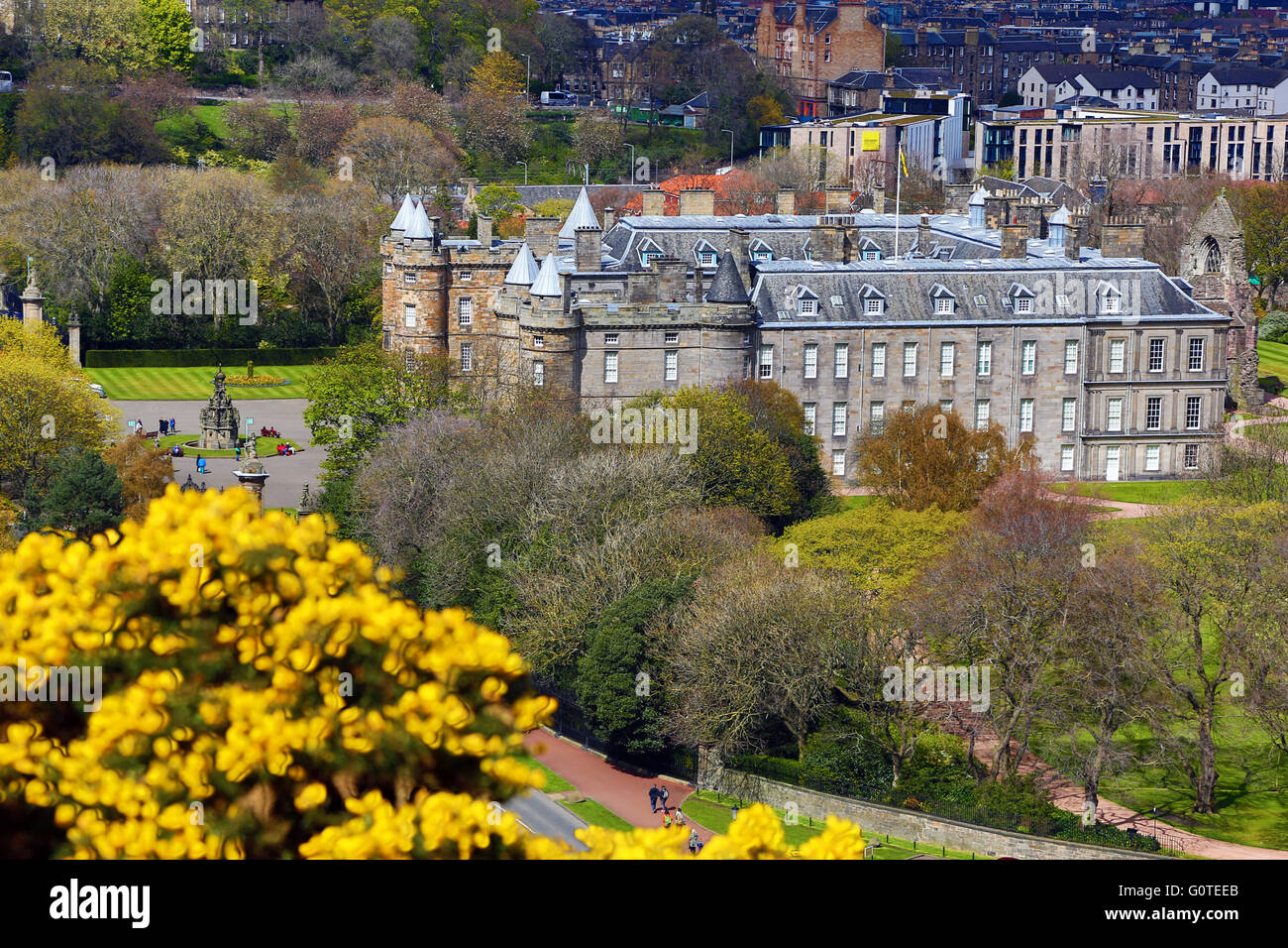 Holyrood House on the Royal Mile in Edinburgh, Scotland, United Kingdom