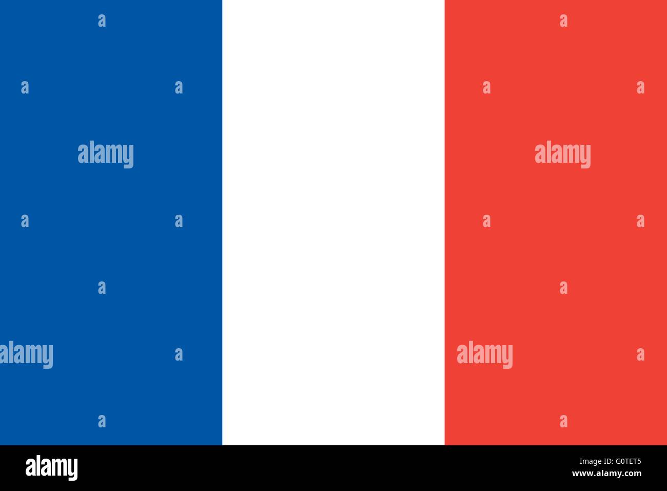 State national flag of France Stock Vector