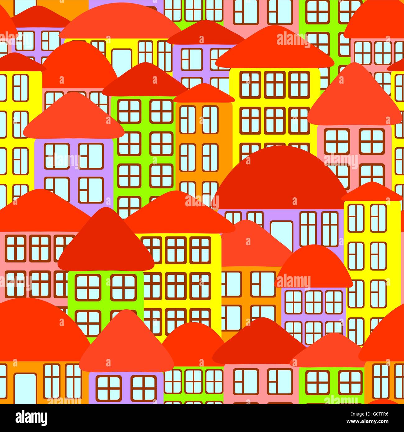 Seamless city background Stock Vector Image & Art - Alamy