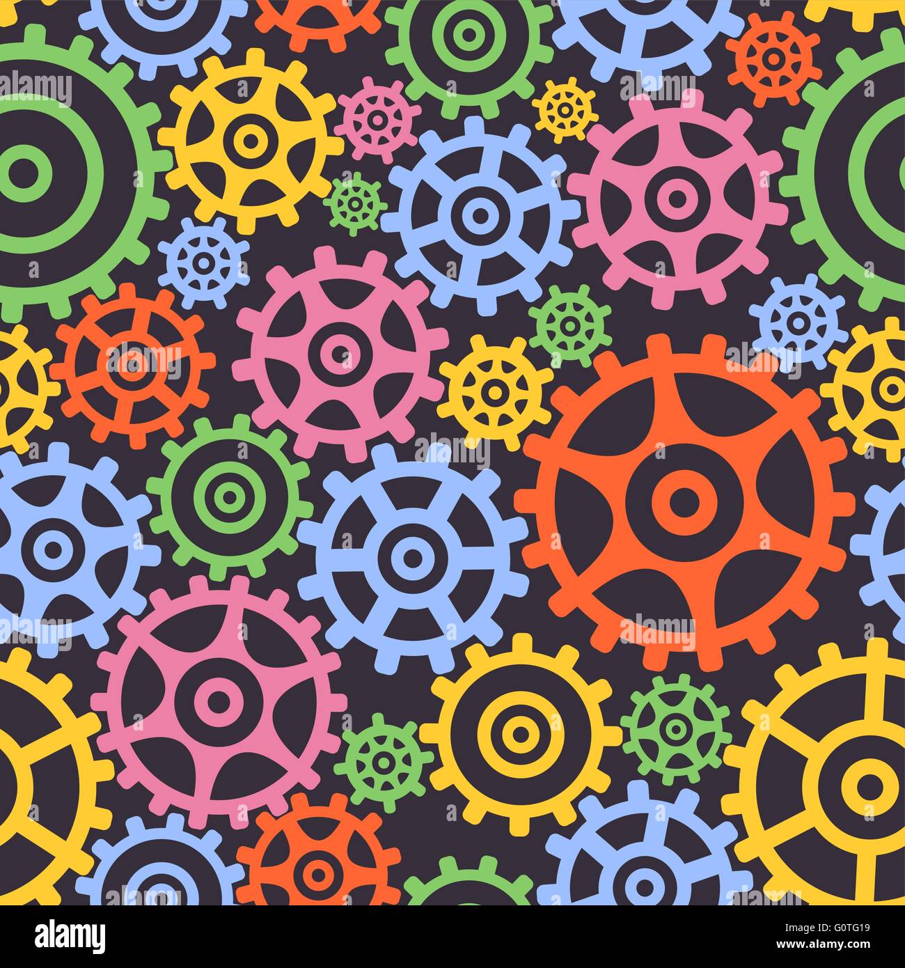 Seamless background from gears Stock Vector