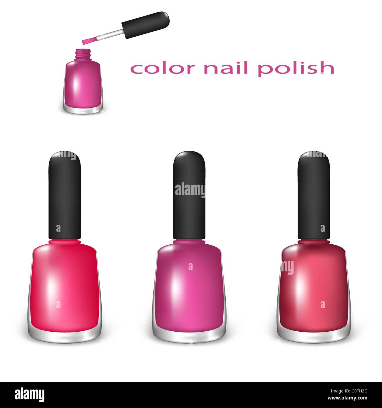 Set of nail polish Stock Vector Image & Art Alamy