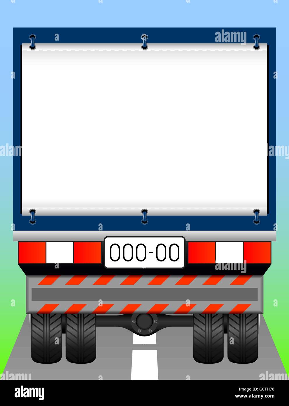 Car track rear view Stock Vector Images - Alamy