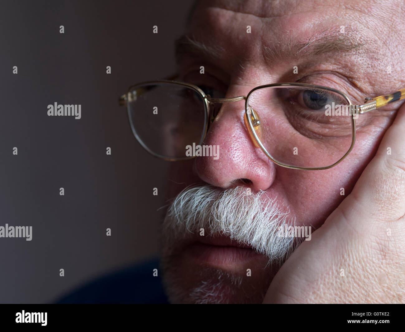 Close-up portrait of a mature man Stock Photo