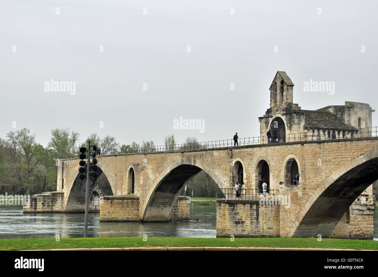 Pont St. Benezet, Avignon, Provence, France. Stock Photo