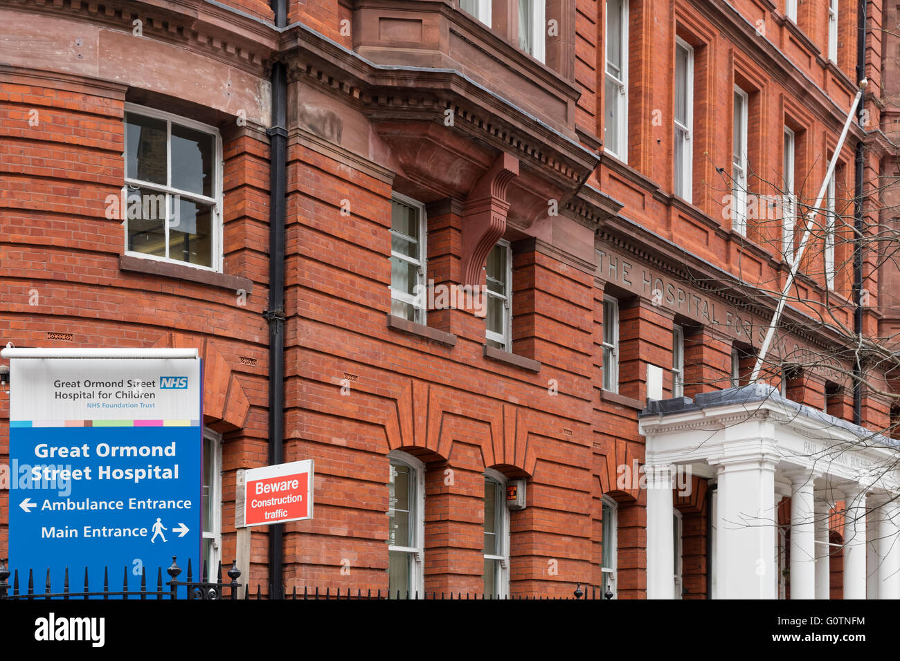 Entrance To The Hospital For Sick Children At Great Ormond Street In 