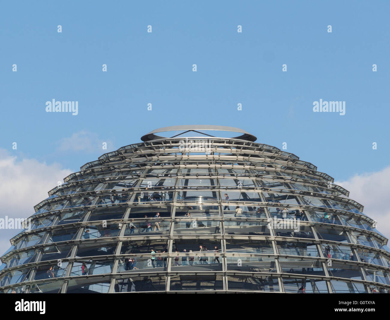 The Reichstag dome, the top of Reichstag building in Berlin, Germany. Stock Photo