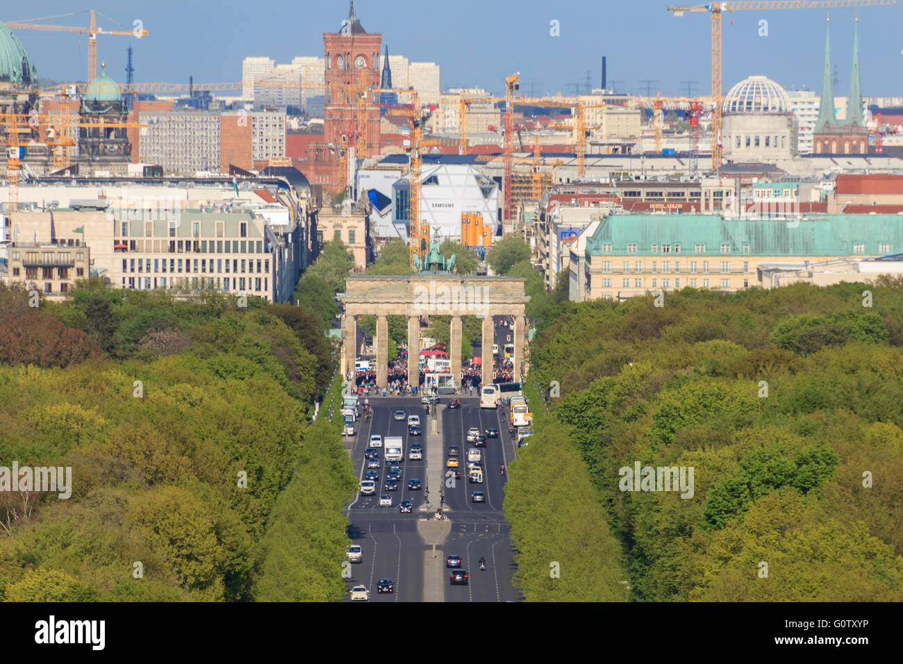 Berlin skyline - city skyline, Berlin, Germany Stock Photo