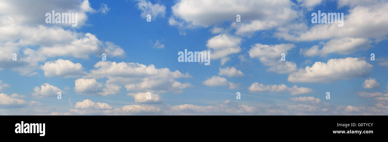 blue sky panorama - sky and clouds Stock Photo - Alamy