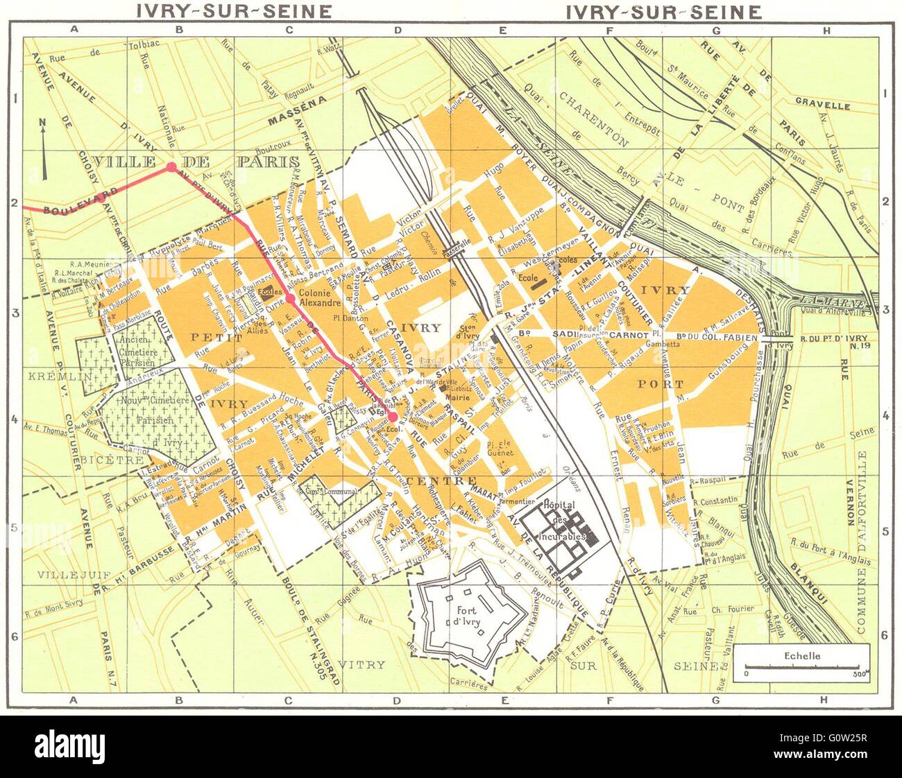 Ivry sur seine map hires stock photography and images Alamy