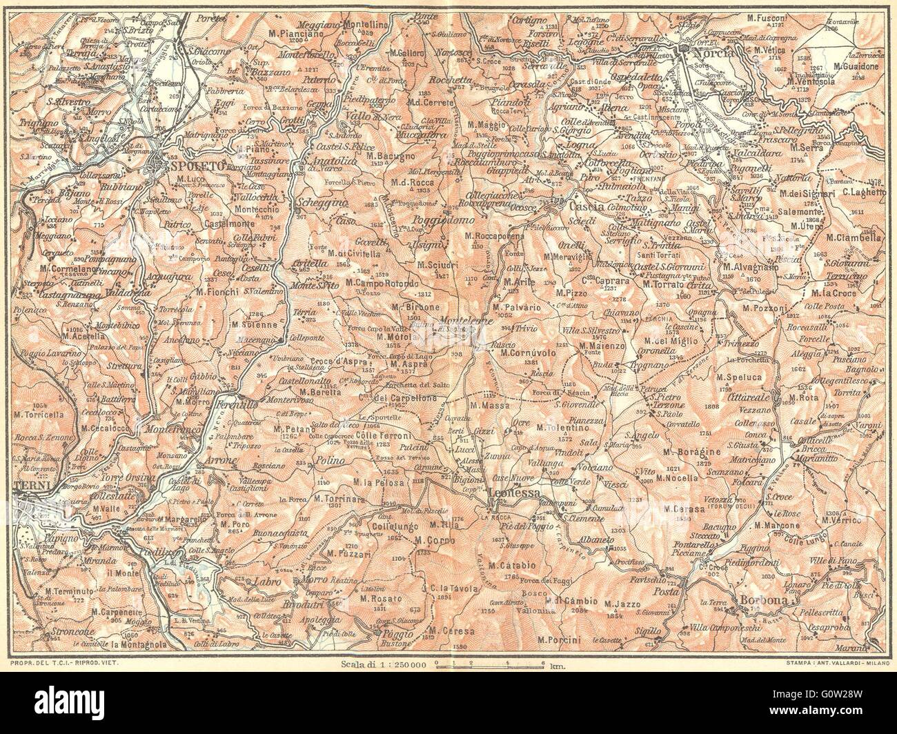 Terni map hi-res stock photography and images - Alamy