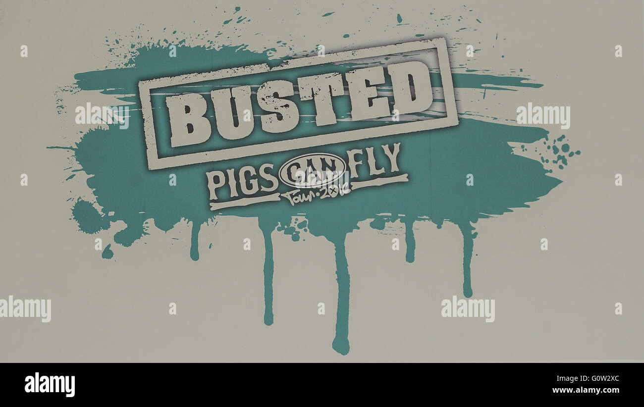 Busted 'Pigs Can Fly Tour 2016' - Photocall  Featuring: Atmosphere Where: London, United Kingdom When: 04 Apr 2016 Stock Photo
