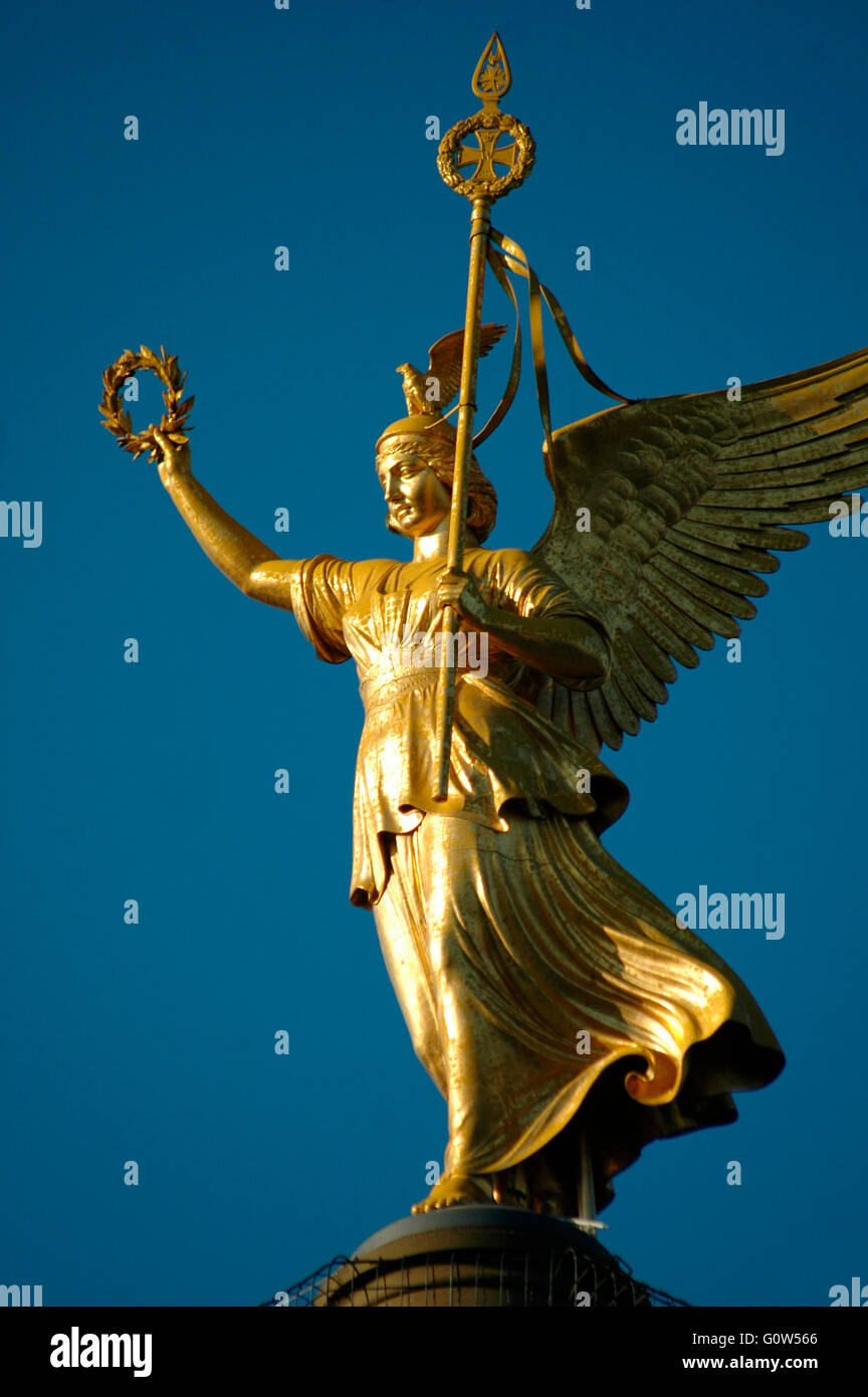 Siegessaule, Berlin-Tiergarten. Stock Photo