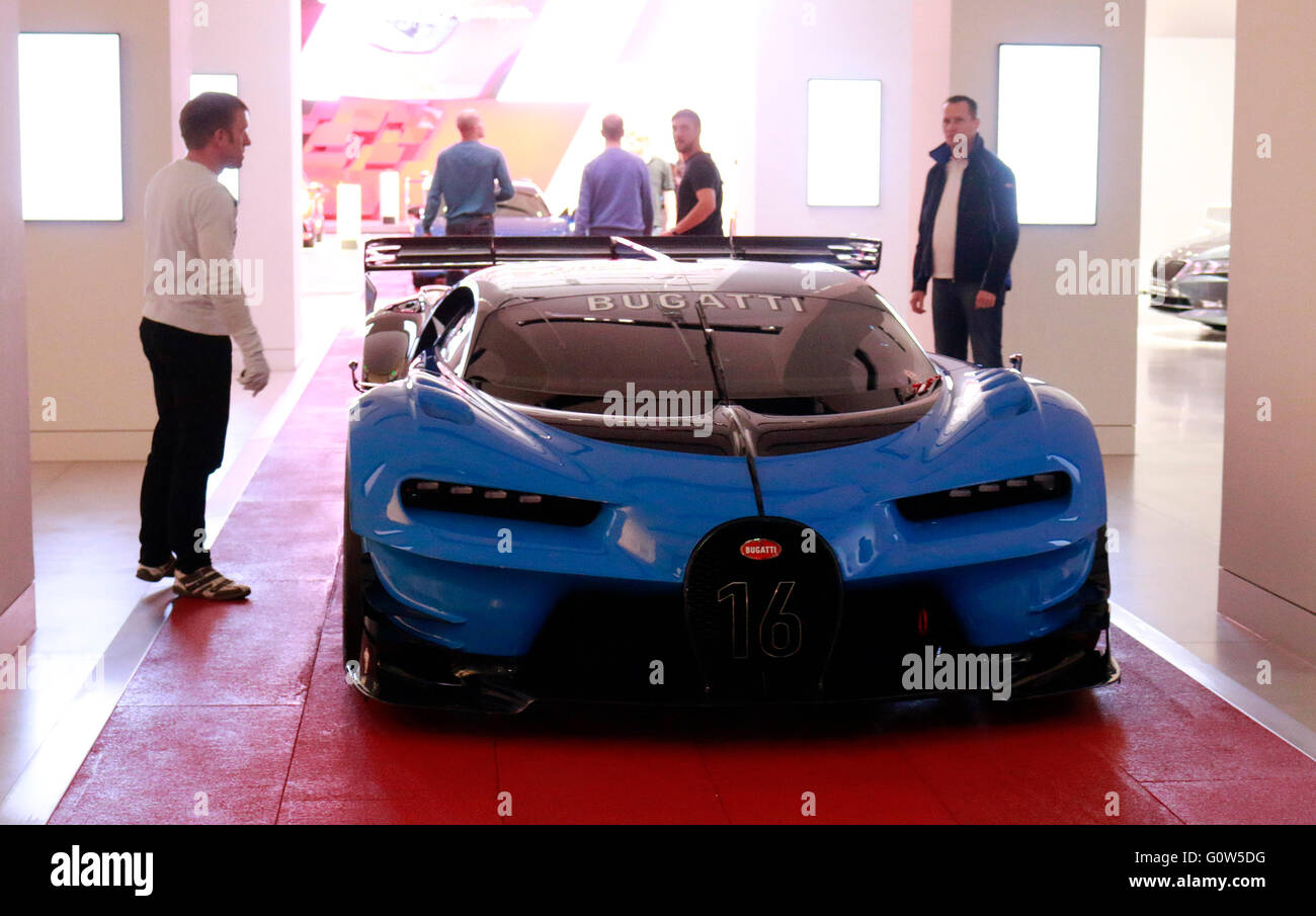 der Rennwagen Bugatti Vision Gran Turismo, Berlin. Stock Photo