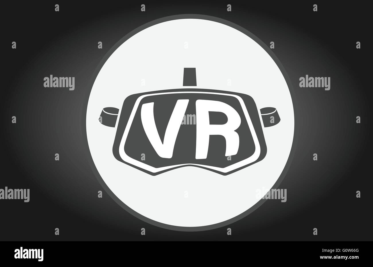 Virtual reality glasses vector flat icon Stock Vector Image & Art - Alamy