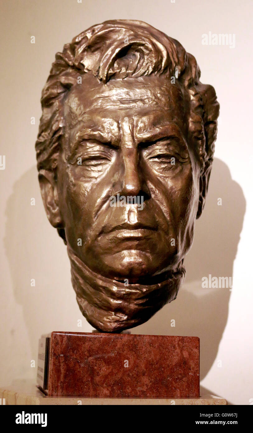 Bueste: Herbert von Karajan, Philharmonie, Berlin. Stock Photo