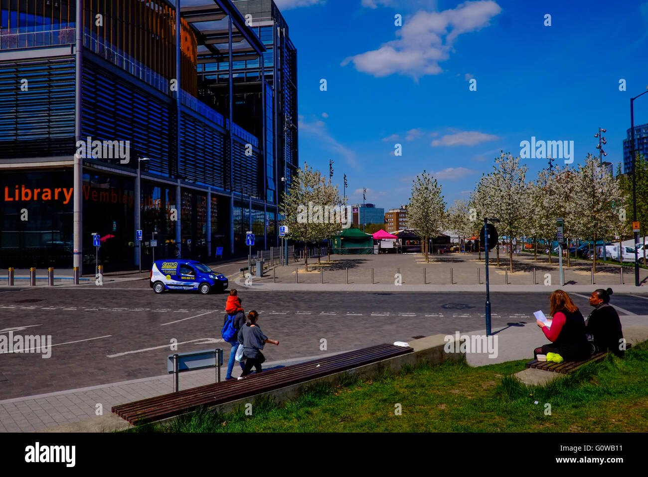London,UK. 4th May 2016. Cherry Blossom Trees in full bloom in Market