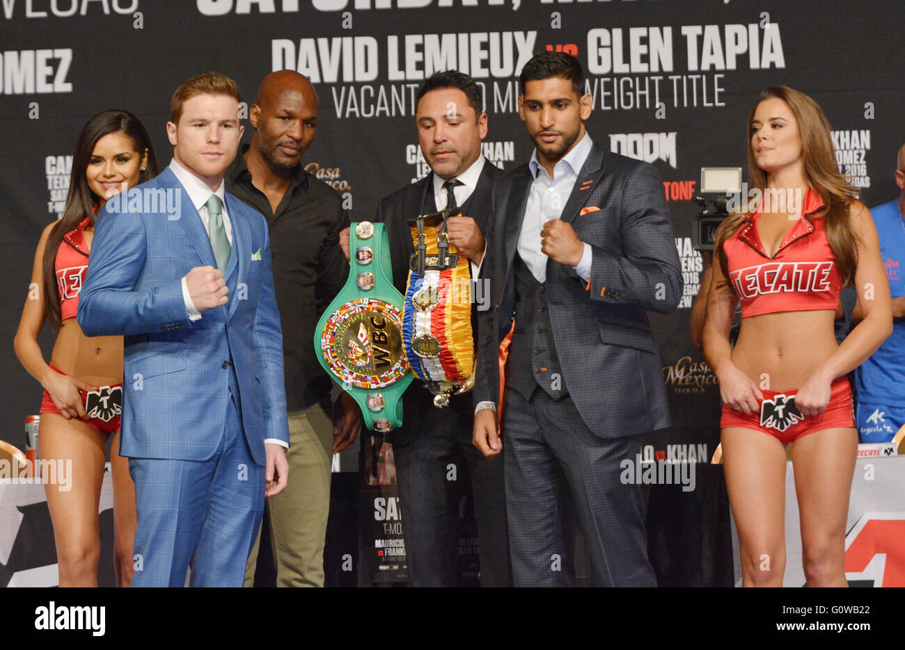 Las Vegas, Nevada, USA. 4th May, 2016. Boxer Canelo Alvarez, Golden