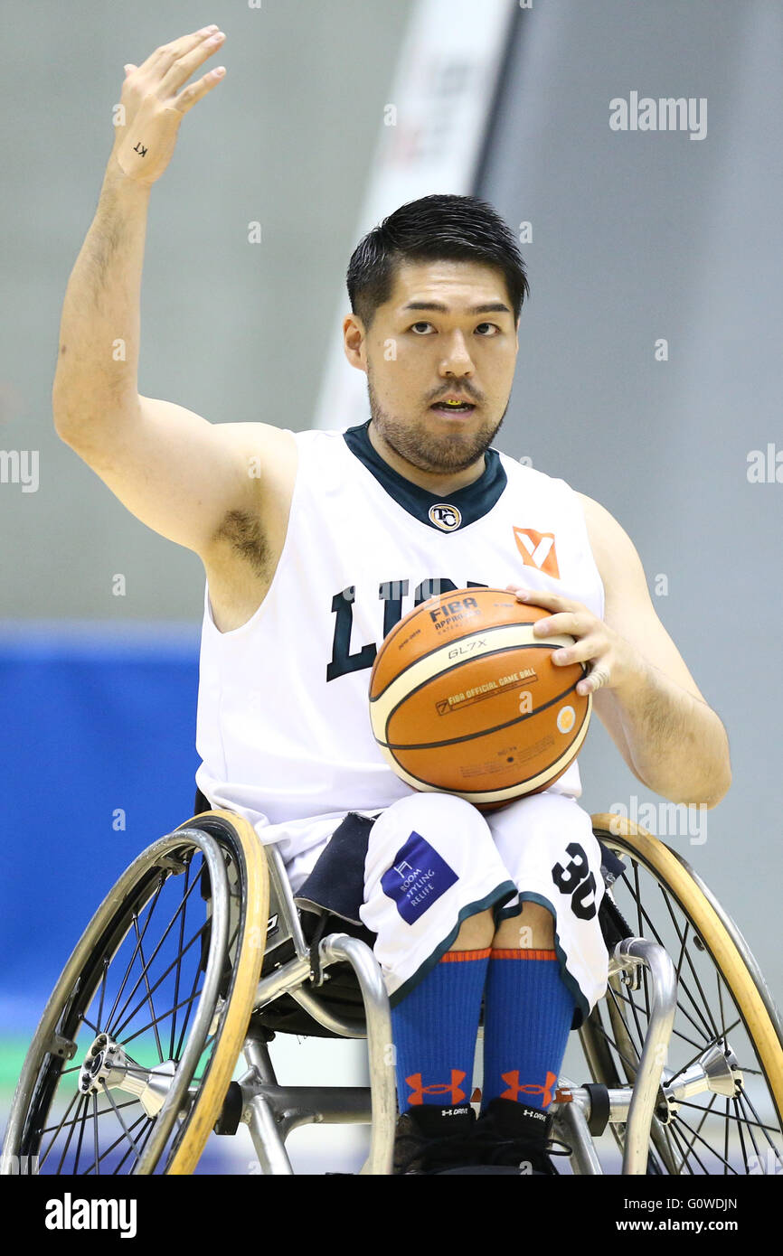 Tokyo, Japan. 4th May, 2016. Kiyoshi Fujisawa (Lions) Wheelchair
