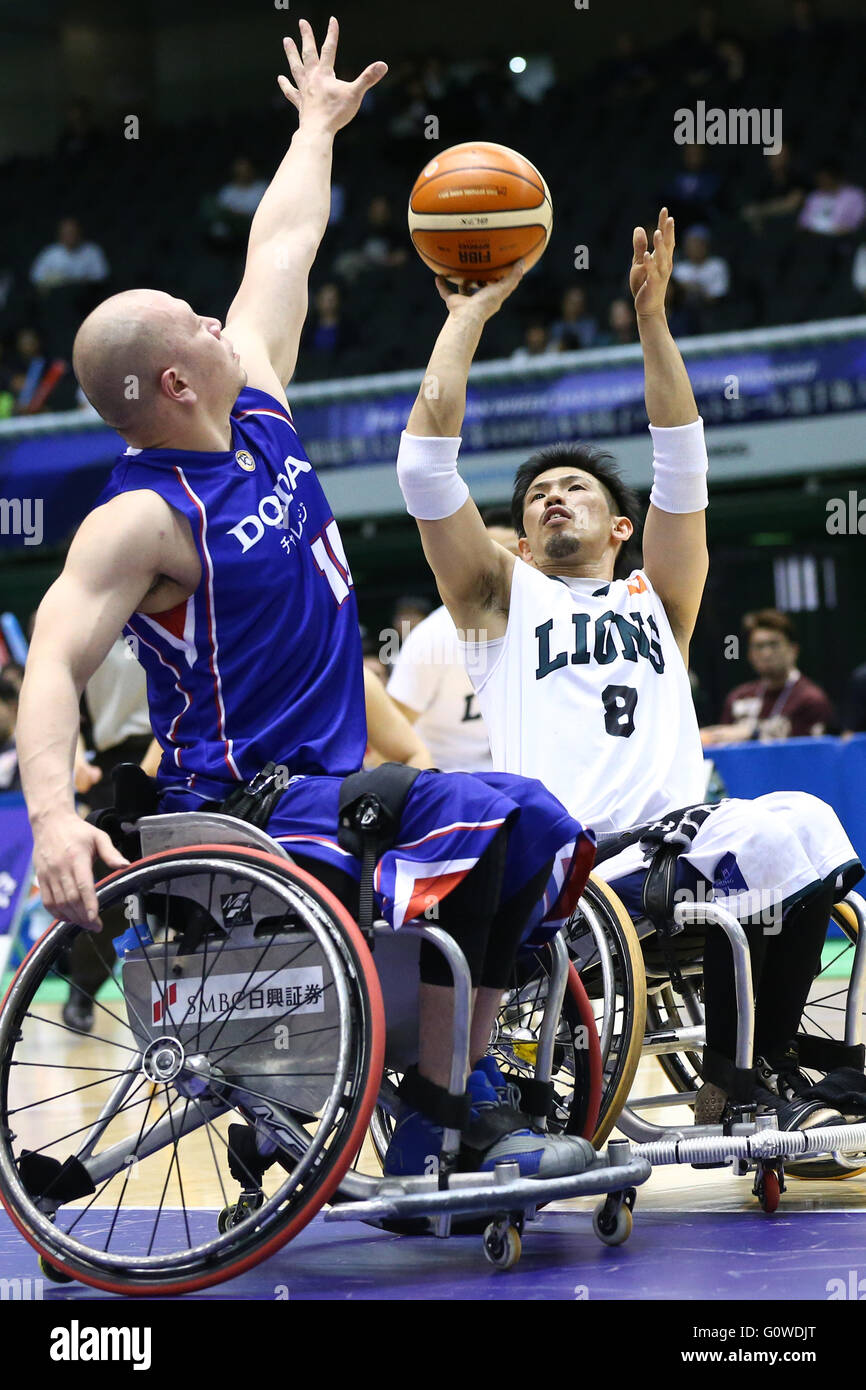 Tokyo, Japan. 4th May, 2016. Hiroyuki Nagata (Lions) Wheelchair