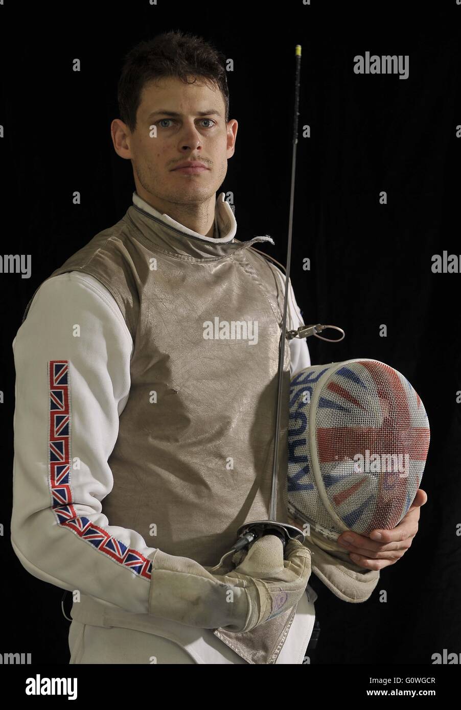 London, UK. 5th May, 2016. Richard Kruse (Mens foil). TeamGB fencing