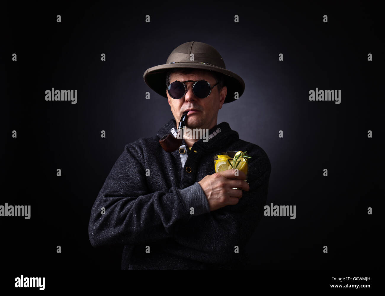 Pith helmet black man hi-res stock photography and images - Alamy