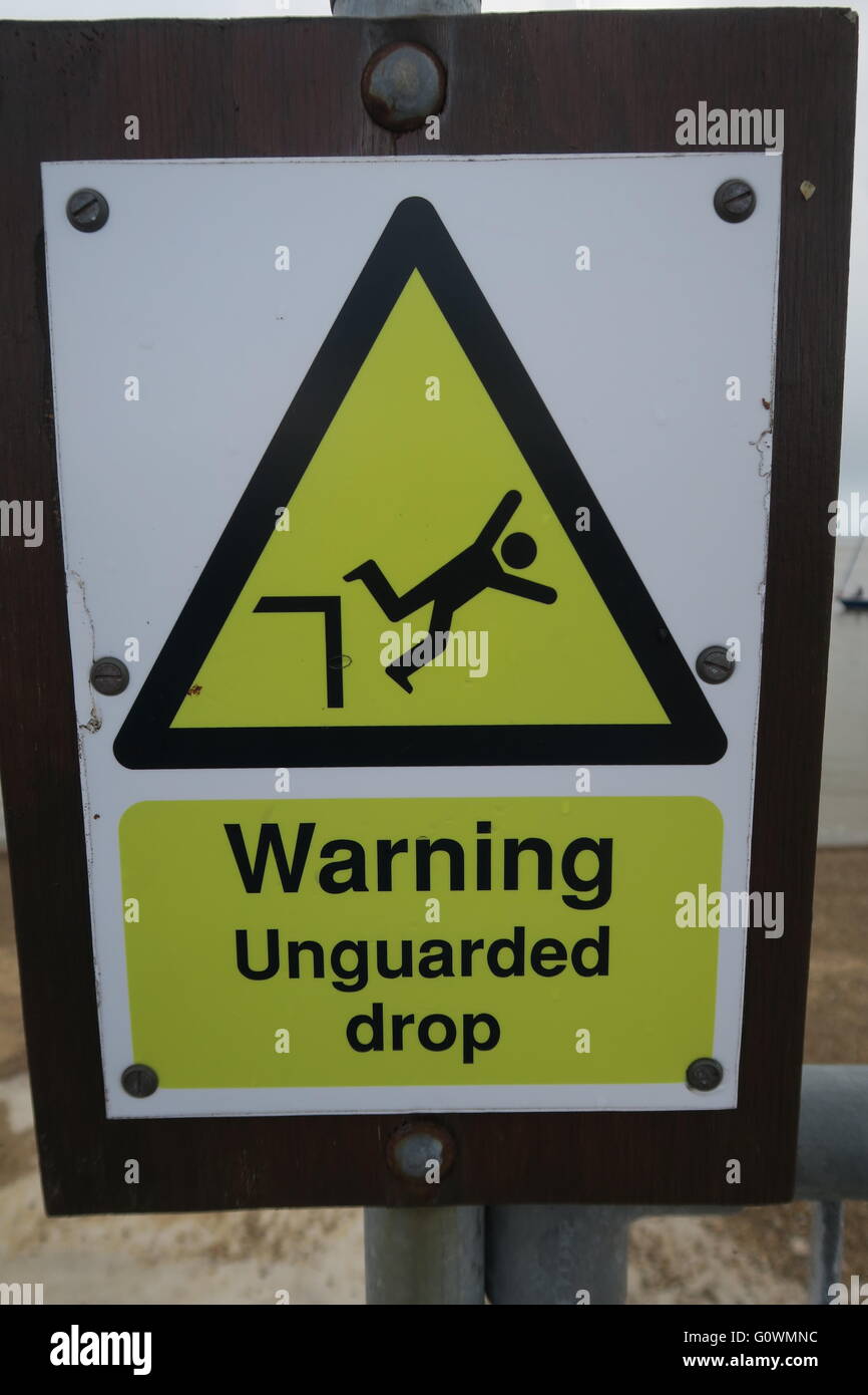 Unfounded Drop Danger unguarded drop hi-res stock photography and images - Alamy
