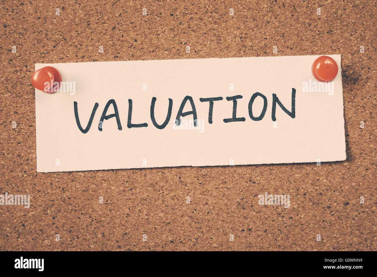 valuation Stock Photo