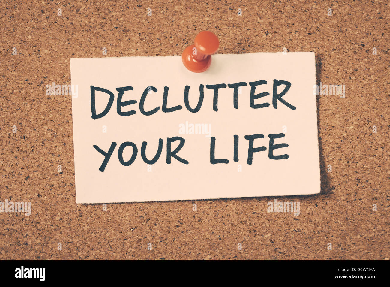 declutter your life Stock Photo