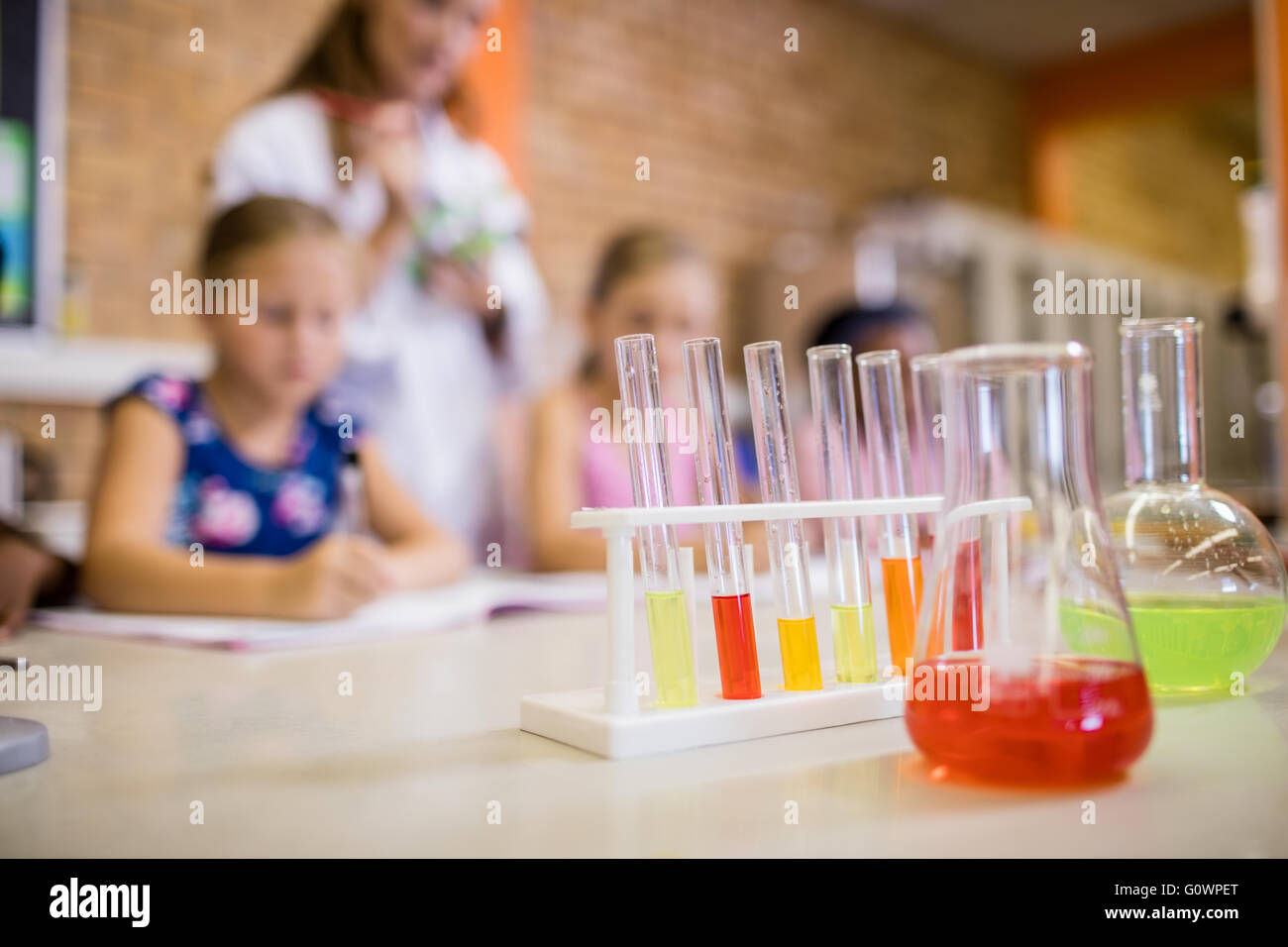 Focus on chemical objects Stock Photo - Alamy