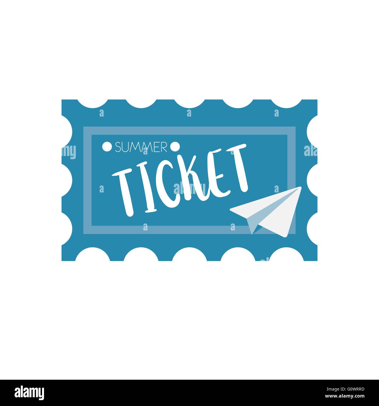 Ticket airplane travel shadow hi-res stock photography and images - Alamy