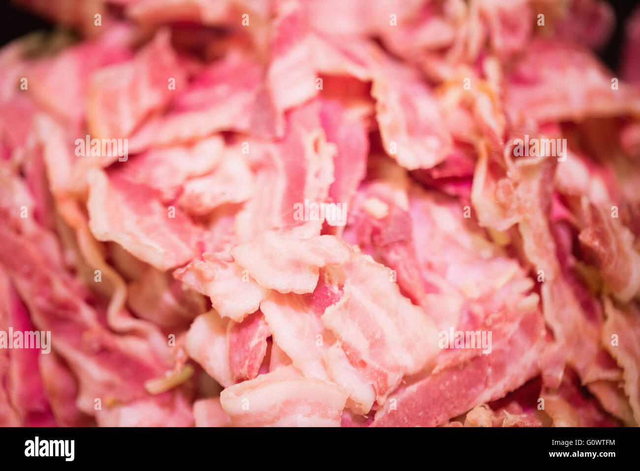 Focus on red meat gathering together Stock Photo