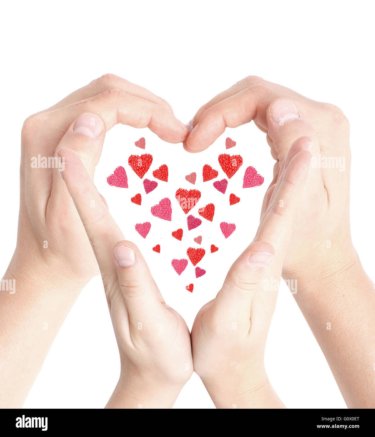 A lot of hearts Stock Photo