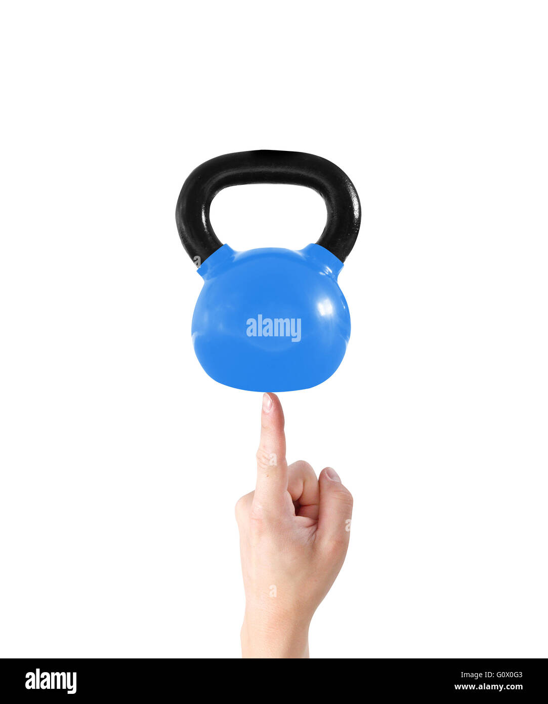 Kettlebell on isolated white Stock Photo - Alamy