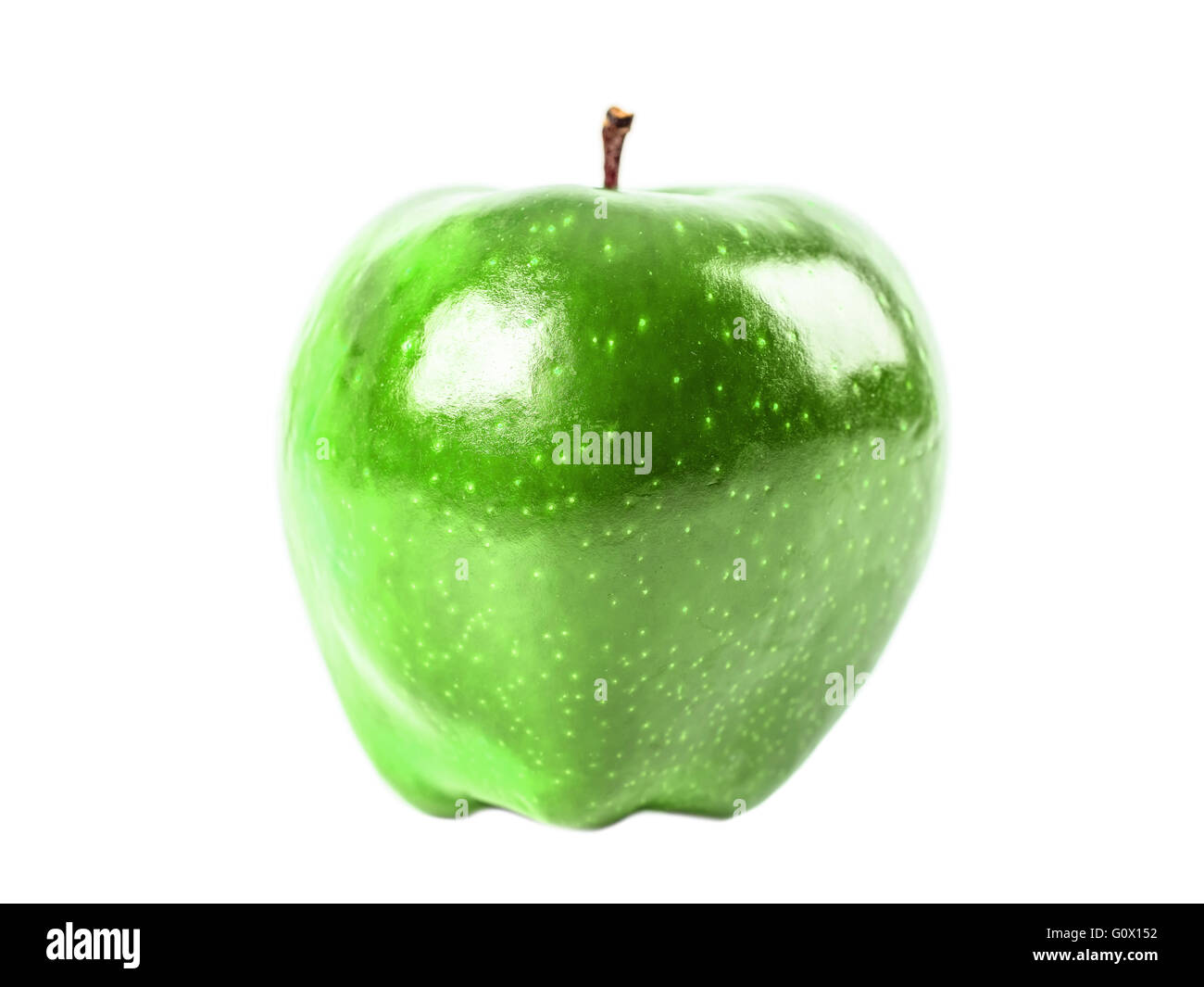 Green Apple Isolated On White Stock Photo - Alamy