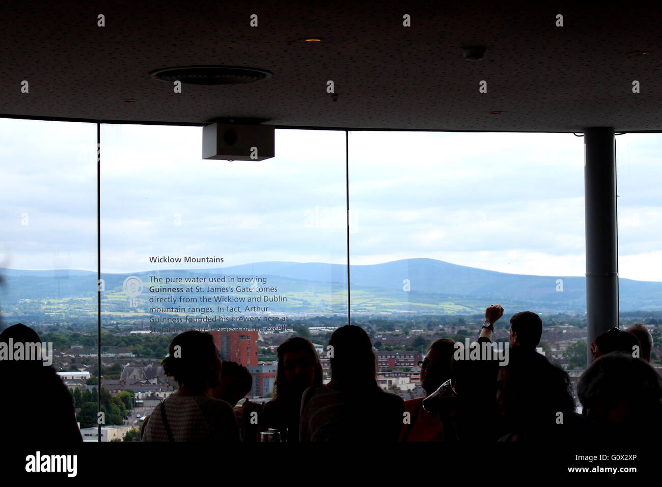 View from the top of Guinness Storehouse, the most famous touristic attraction in Dublin Stock Photo