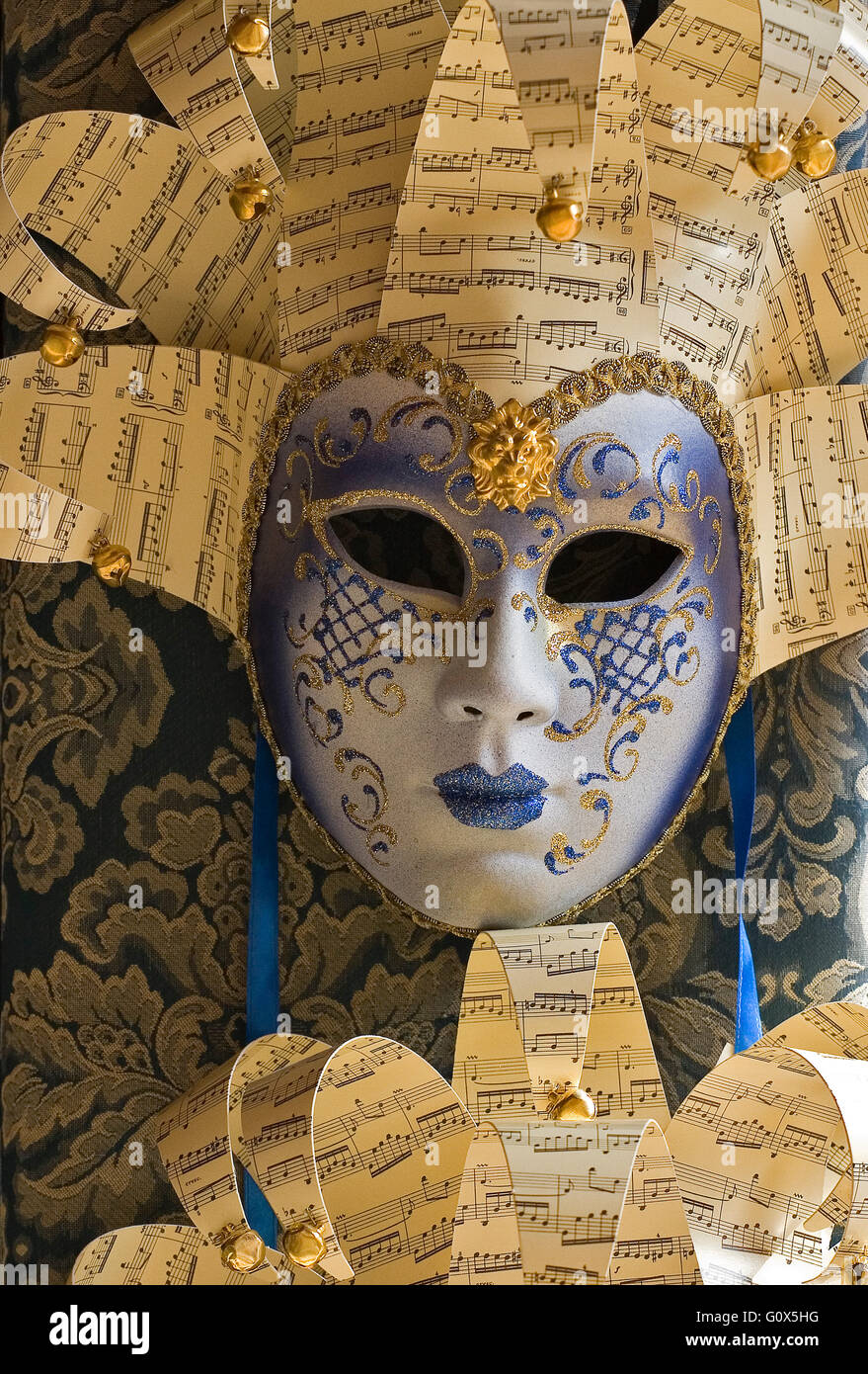 Porcelain and paper mask. Venezia. Italy Stock Photo